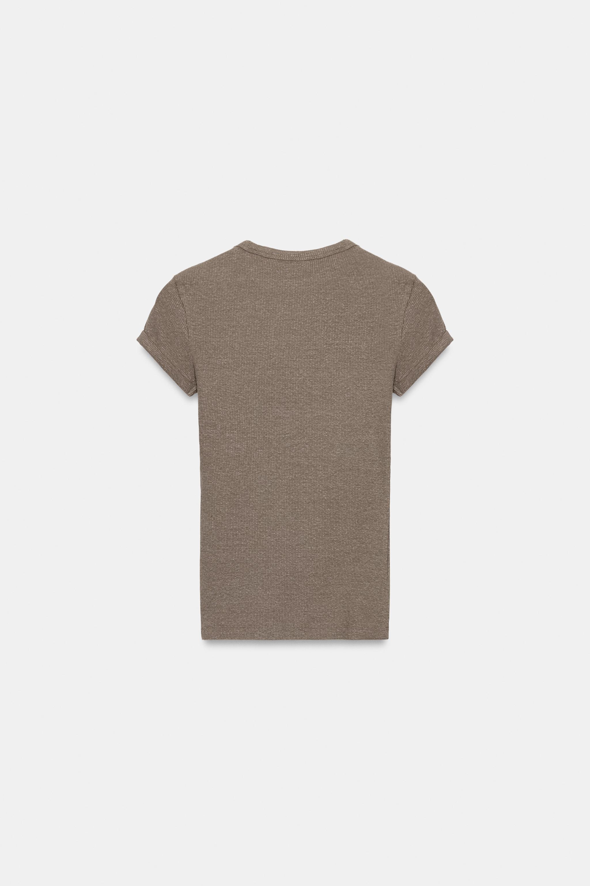 TEE-SHIRT RUSTIQUE AVEC LIN